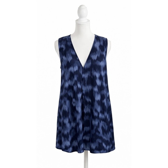 BCBG MAXAZRIA Women's Blue Mini Sleeveless Dress Size Medium - Picture 5 of 6